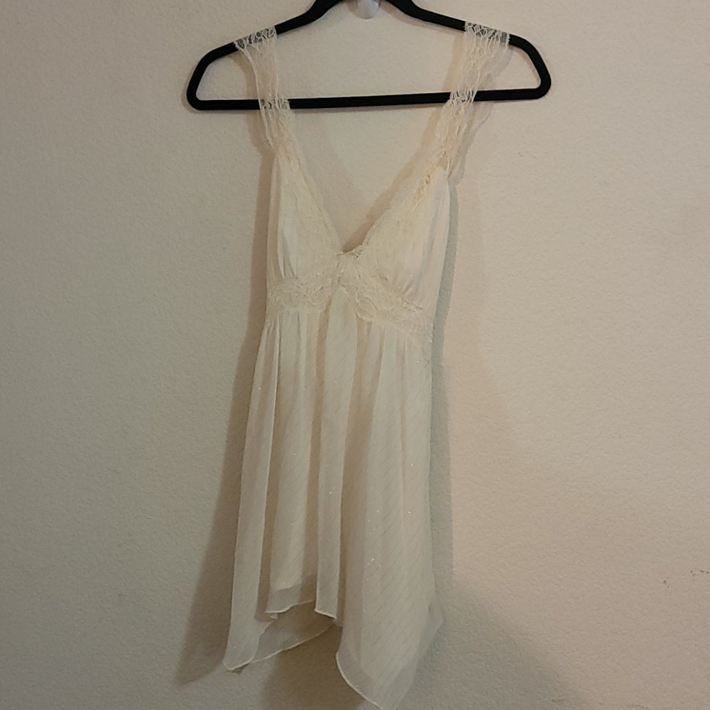 Express y2k lace strap chiffon dress/top